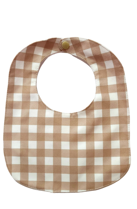 Brown & White Bib