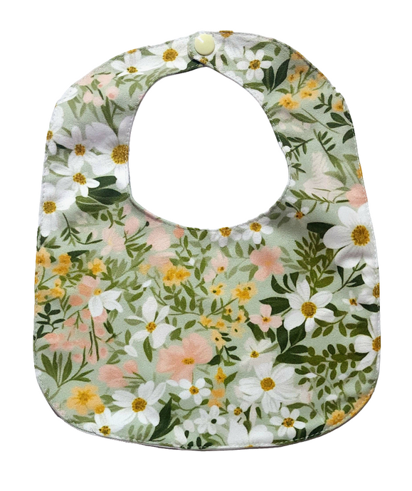 Green Floral Bib