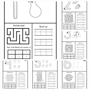 Afrikaans Preschool Activity Bundle